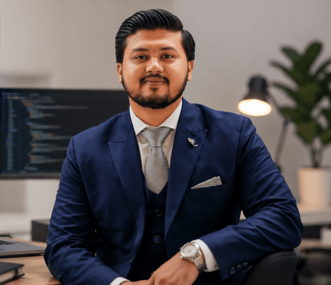 Zeeshan Zakir at his workstation
